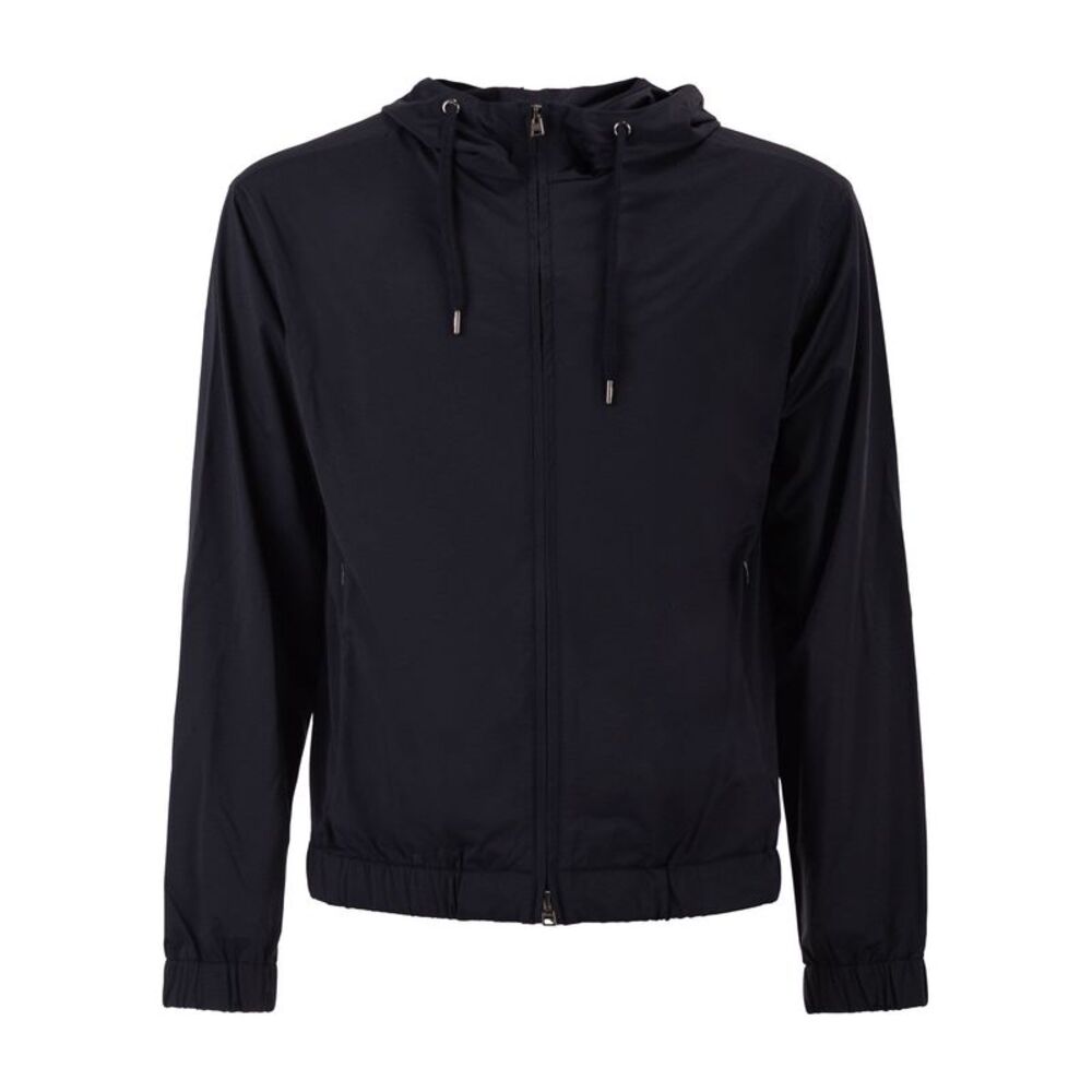Herno Men Stretch Techno-Nylon Bomber Jacket